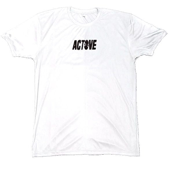Active Off White Crew Neck T-Shirt