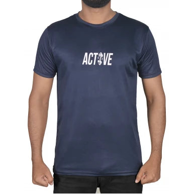 Active blue Crew Neck T-Shirt